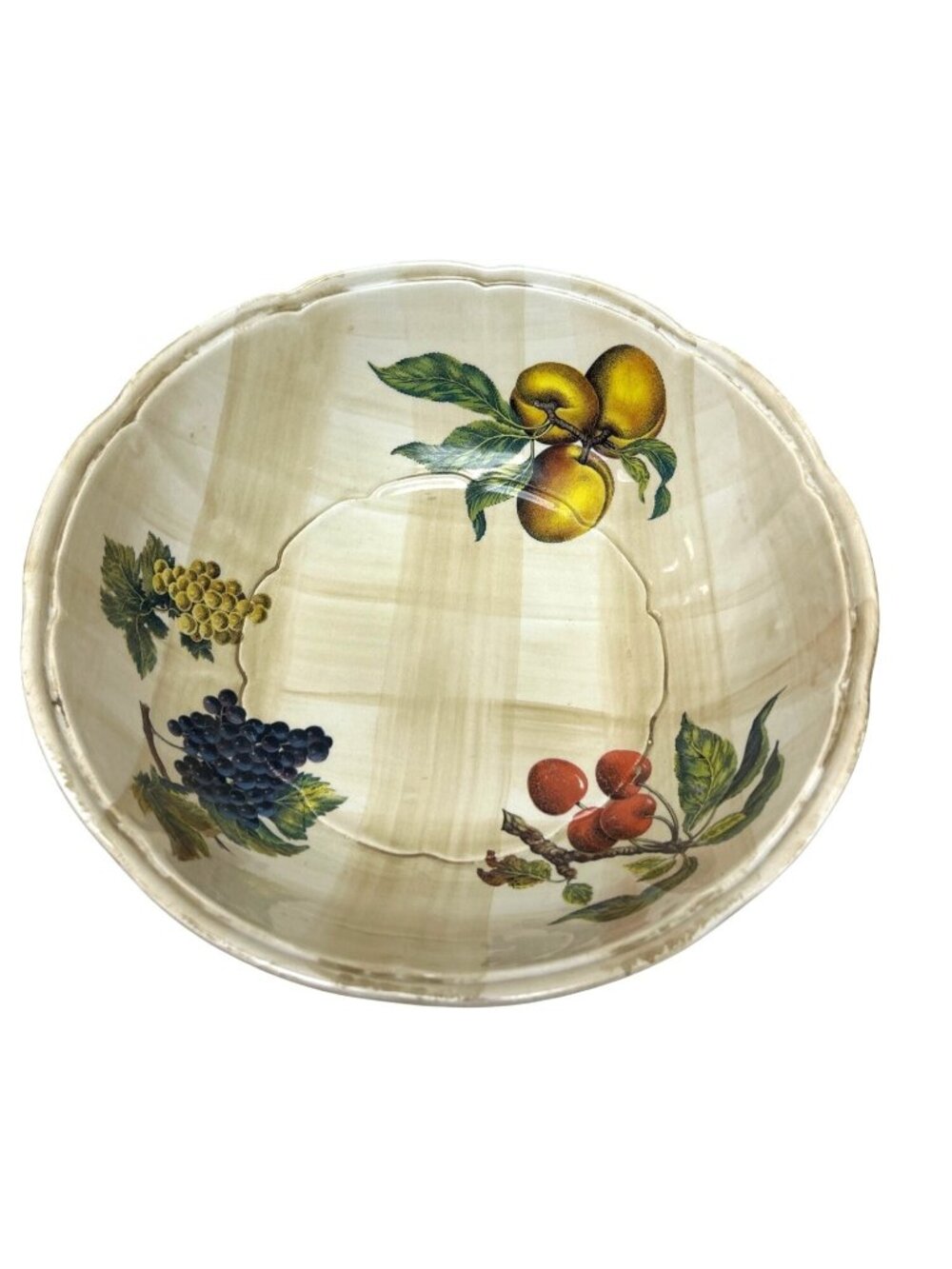 Vintage Ceramica Due Torri 13" Italian Pasta Bowl Garantito Per Alimenti Italy